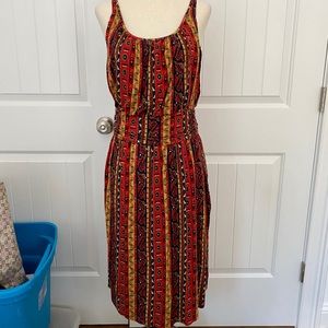 Lucky Brand Medium Printed Mid Length Dress